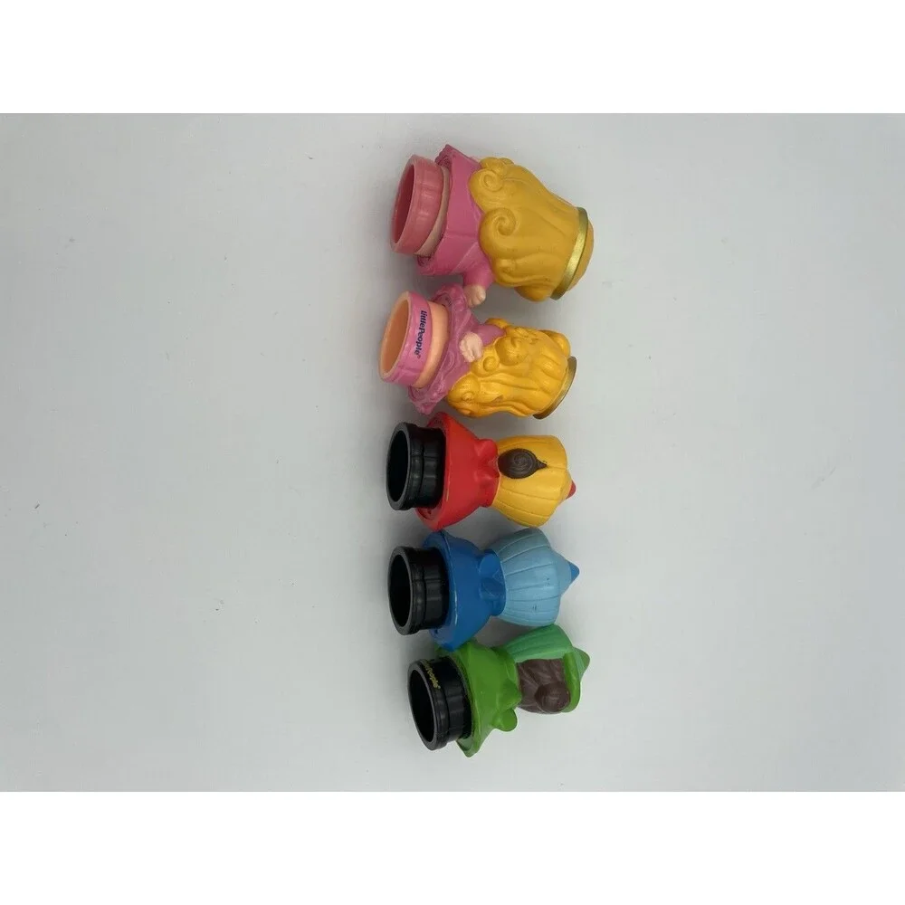 Fisher Price Little People Figures Sleeping Beauty 2 Aurora 3 Fairy Godmothers